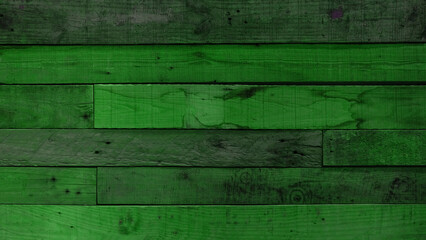 Abstract green painted colored rustic grain grunge wooden timber wall or floor or table texture -...