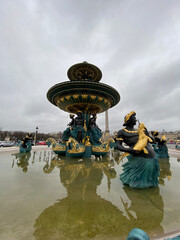 Fontaine de la place de la Concorde à Paris