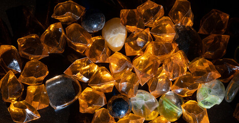 Shiny yellow crystal