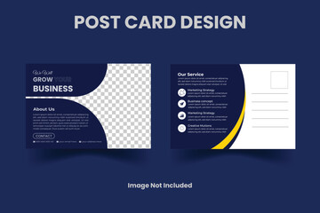 Corporate business postcard or EDDM postcard design template