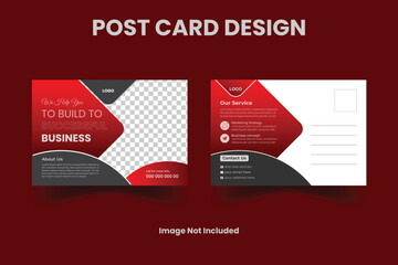 Corporate business postcard or EDDM postcard design template