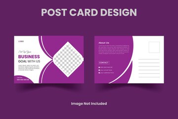 Corporate business postcard or EDDM postcard design template