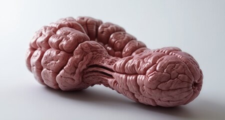  3D rendering of a human brain, a symbol of intelligence and cognition