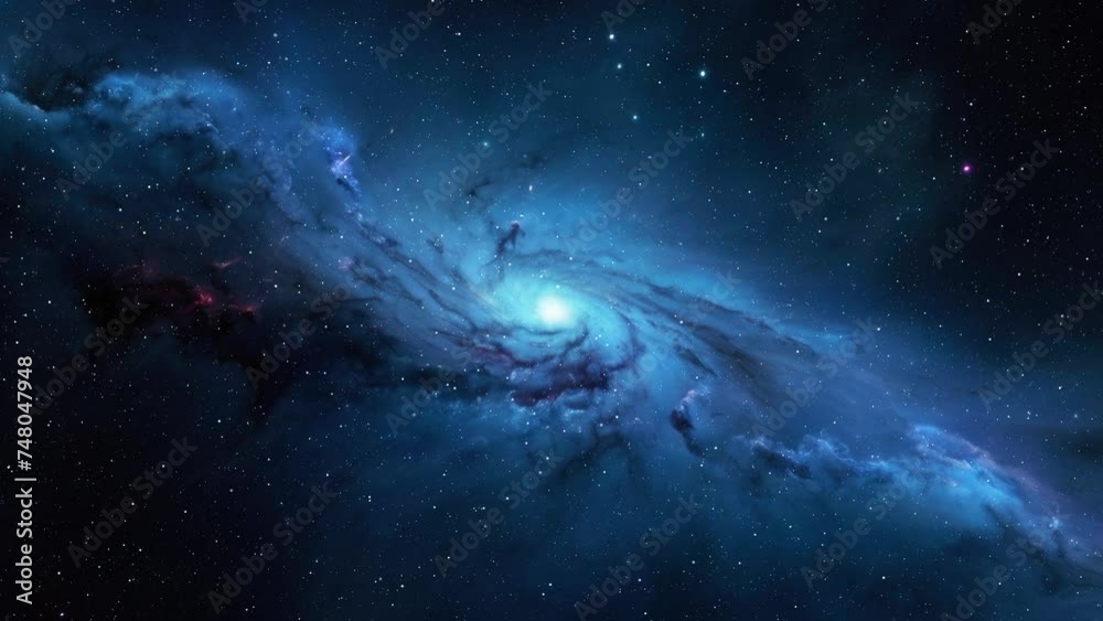 Wall mural galaxy in space with stars, created with some elements made with generative ai