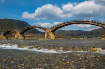 Photo sur Plexiglas Le pont Kintai 初夏の錦帯橋