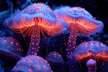 Forest Lights: The Magical Glow of Mushroom