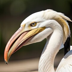 American White Pelican - obrazy, fototapety, plakaty