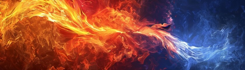 Phoenixes inspiring artists with their rebirth, colorful flames