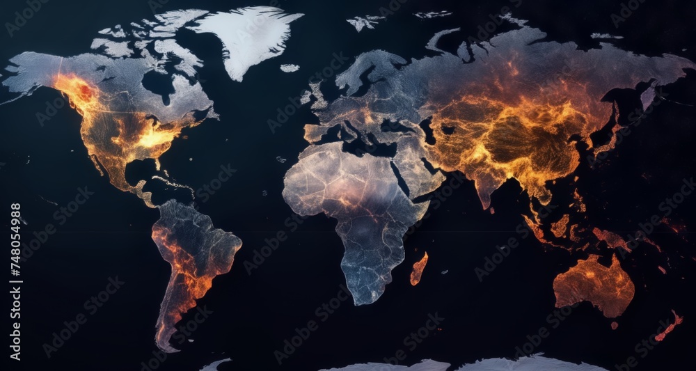 Poster  Global Impact - A World in Flames