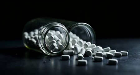  Overflowing medication, a symbol of health concerns