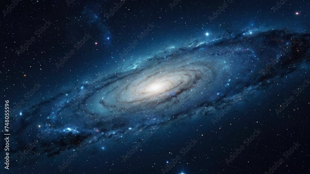 Wall mural galaxy in space with stars, created with some elements made with generative ai
