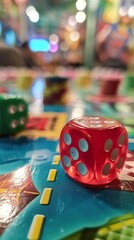 Fototapeta premium The creation of a casino themed board game bringing the thrill of the bet to family game nights