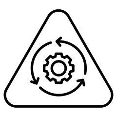 Continuity Plan Icon Element For Design