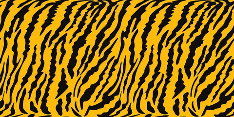 Seamsless pattern with stylized tiger skin. Background for poster or cover. Figure for textiles 