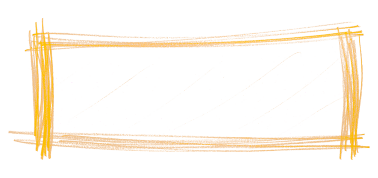 Yellow frame isolated on transparent background