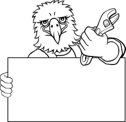 Eagle Mechanic Plumber Spanner Wrench Handyman