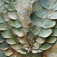 Naklejka premium Focus on natural elements like the texture of leaves.