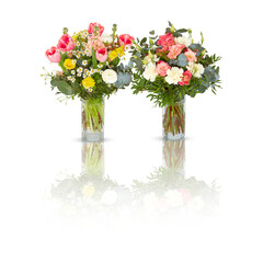 Obraz premium fresh flowers cut out isolated transparent background