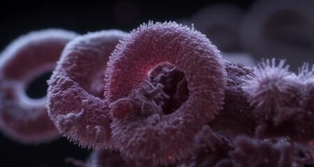  Mesmerizing close-up of a frost-covered plant, showcasing intricate patterns and textures