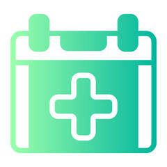 Obraz premium medical appointment gradient icon