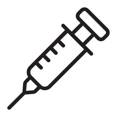 syringe line icon
