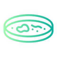 petri dish gradient icon