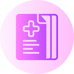 Obraz premium medical report gradient icon