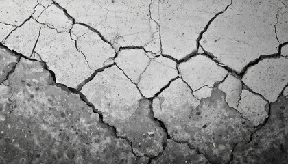 Cracked light gray concrete texture. Stone wall background.