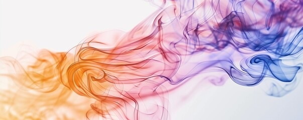abstract background with purple, orange smoke