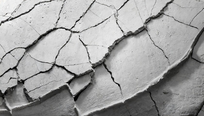 Cracked light gray concrete texture. Stone wall background.