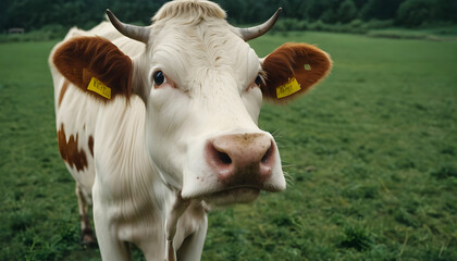 Naklejka na ściany i meble Portrait of a cow
