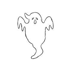 Ghost Cartoon Sketch