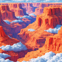 Canyon Landscape, ai generated