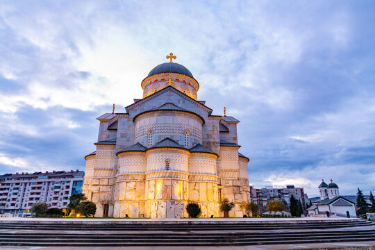 The Cathedral of the Resurrection of Christ in Podrgorica, Montenegro