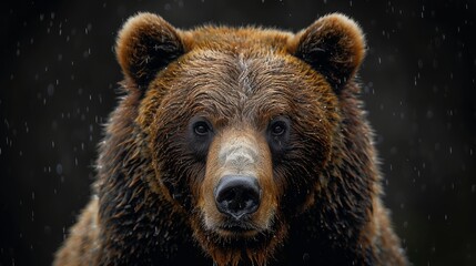An image of a grizzly bear - obrazy, fototapety, plakaty