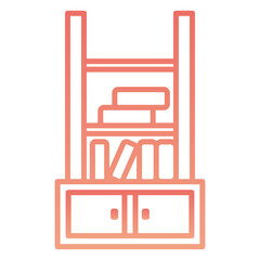Bookshelf Gradient Linear Style
