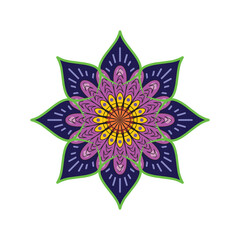 Mandala meditation icon