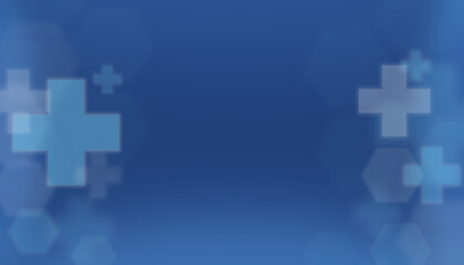 Fototapeta premium Geometric Medical Cross. Abstract Science Background.