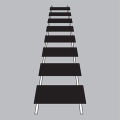 railway track icon- vector illustration