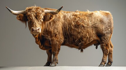 Breeding of Asturian oxen - obrazy, fototapety, plakaty