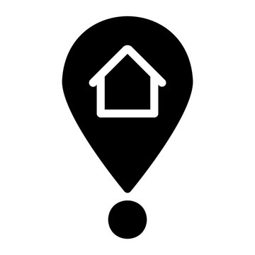 adress glyph icon