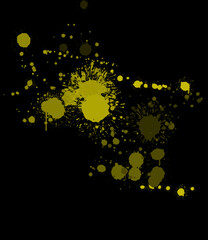 Yellow splatter color