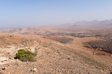 Spectacular  volcanic landscape, Fuerteventura, Canary Islands