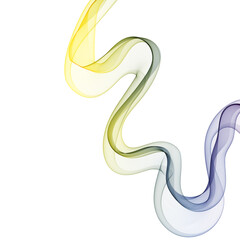 Fototapeta premium Abstract wave vector background, rainbow waved lines for brochure, website, flyer design. Spectrum wave. Rainbow color. Smoky lines. Eps 10