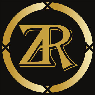 ZR letter branding logo design with a leaf. And your best choice.
