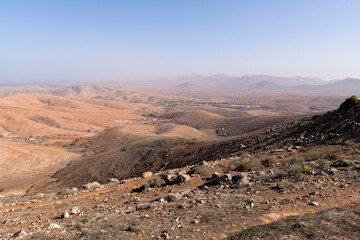 Spectacular  volcanic landscape, Fuerteventura, Canary Islands