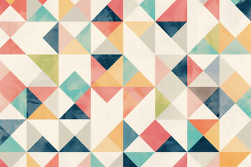 Retro abstract geometric pattern 70s 80s. Vintage modern background in a minimalist mid-century style. Painting or postcard with an abstract background.