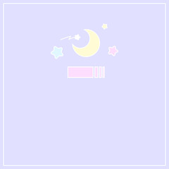 90sレトロなファンシースクエア壁紙★