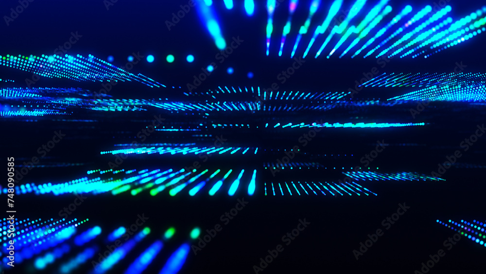 Poster abstract digital background. data flow information. digital communication concept. science technolog
