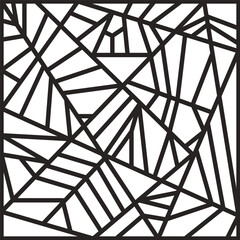 abstract line pattern black and white vector background